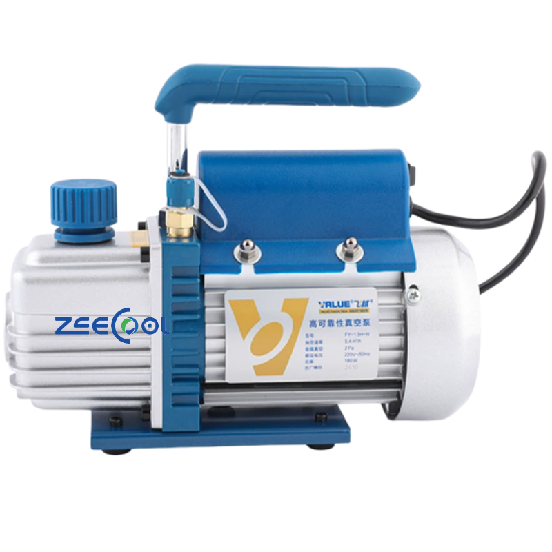 VALUE FY-1H-N Small Rotary Vane Vacuum Pump, Single and Dual Stage Design for HVAC Refrigeration and Oil Transfer Applications
