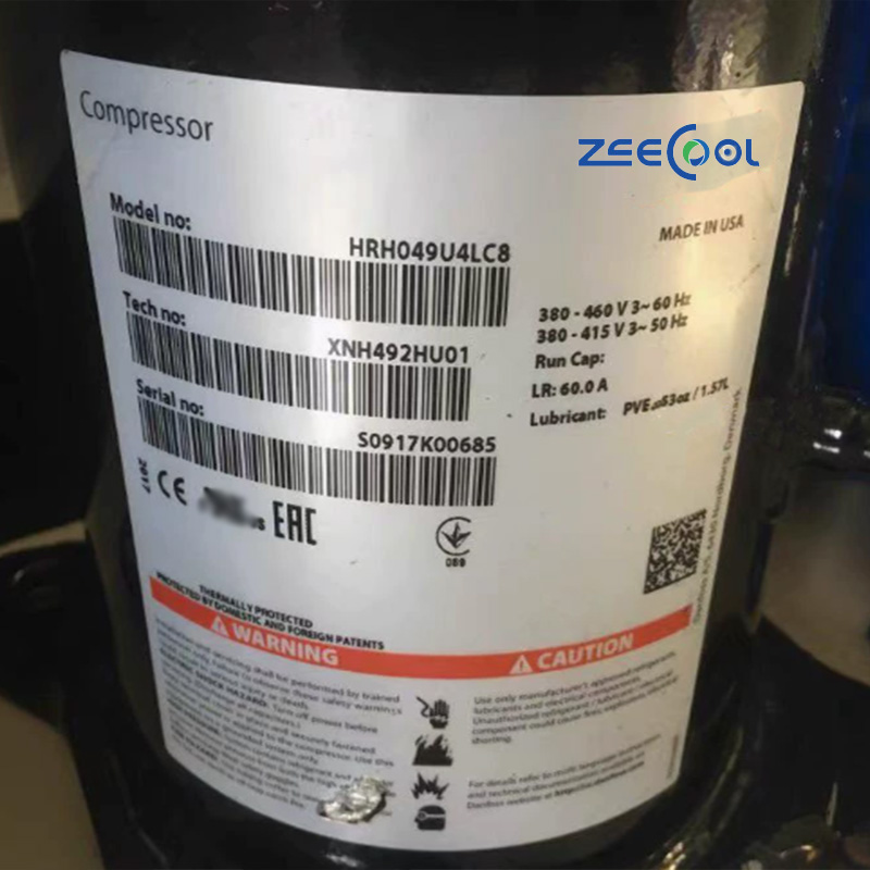 Danfo-ss Scroll Refrigeration HRH036R5LP6 Compressor HRH SeriesStable Performance for Air Conditioning and HVAC Systems