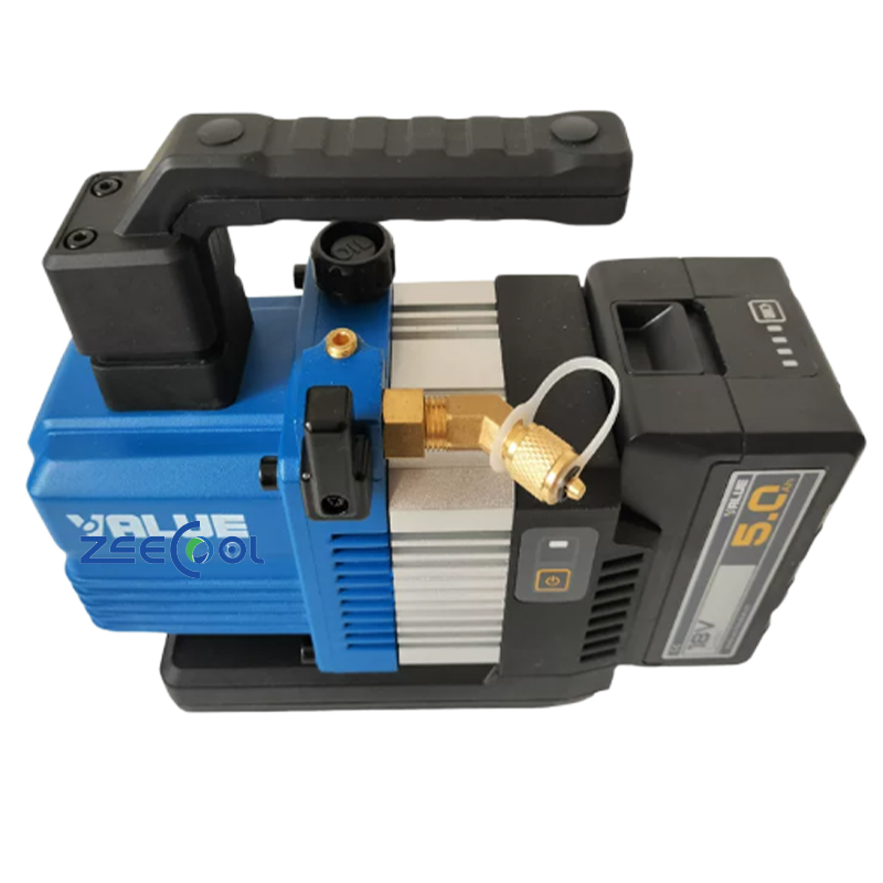 VALUE Portable 18V Cordless Vacuum Pump VRP-2DLI VRP-2SLI Rotary Vane Single Stage for AC Refrigeration Repair