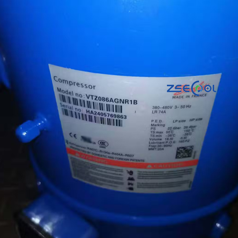 Favorable Price High Quality Danfoss VTZ038AGNR1A VTZ054AGNR1A VTZ086AGNR1B Reciprocating Piston Compressor for HVAC Refrigeration System