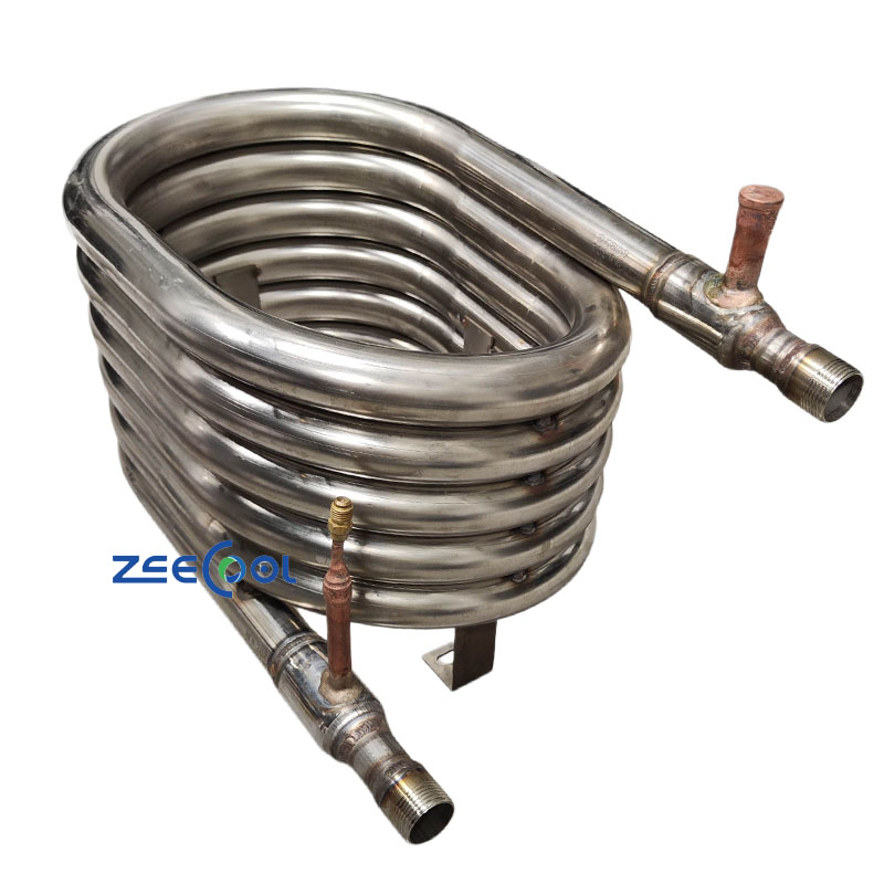 Quality Custom ECOC-CT-015CA  Refrigeration Heat Exchange Gear Evaporator Air Cooler Stainless Steel 361L Condenser Cooling Coil