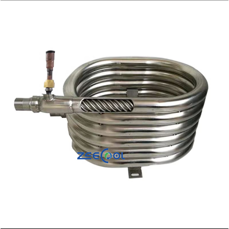 Quality Custom ECOC-CT-015CA  Refrigeration Heat Exchange Gear Evaporator Air Cooler Stainless Steel 361L Condenser Cooling Coil