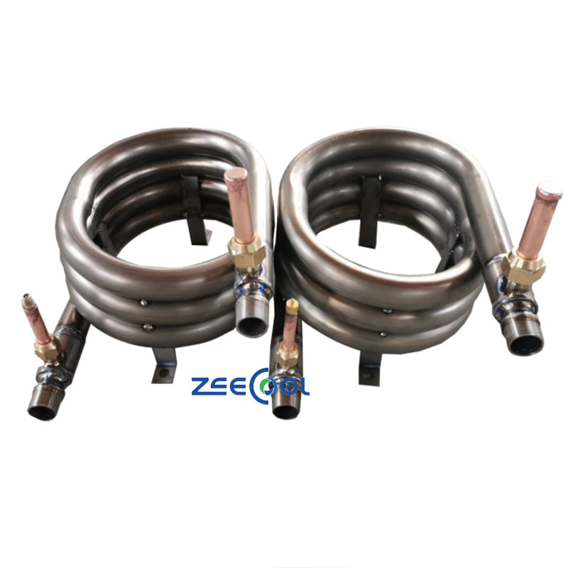 Quality Custom ECOC-CT-015CA  Refrigeration Heat Exchange Gear Evaporator Air Cooler Stainless Steel 361L Condenser Cooling Coil