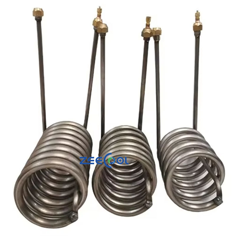 Quality Custom ECOC-CT-015CA  Refrigeration Heat Exchange Gear Evaporator Air Cooler Stainless Steel 361L Condenser Cooling Coil