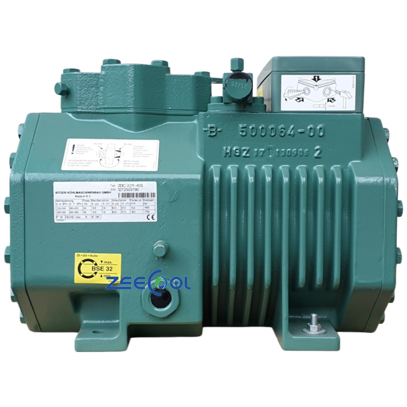 Bitzer Easy Industrial Maintenance Semi-Hermetic Piston Compressor 2DC-3.2Y-40S Cooling Equipment Parts for Air-cooled Systems