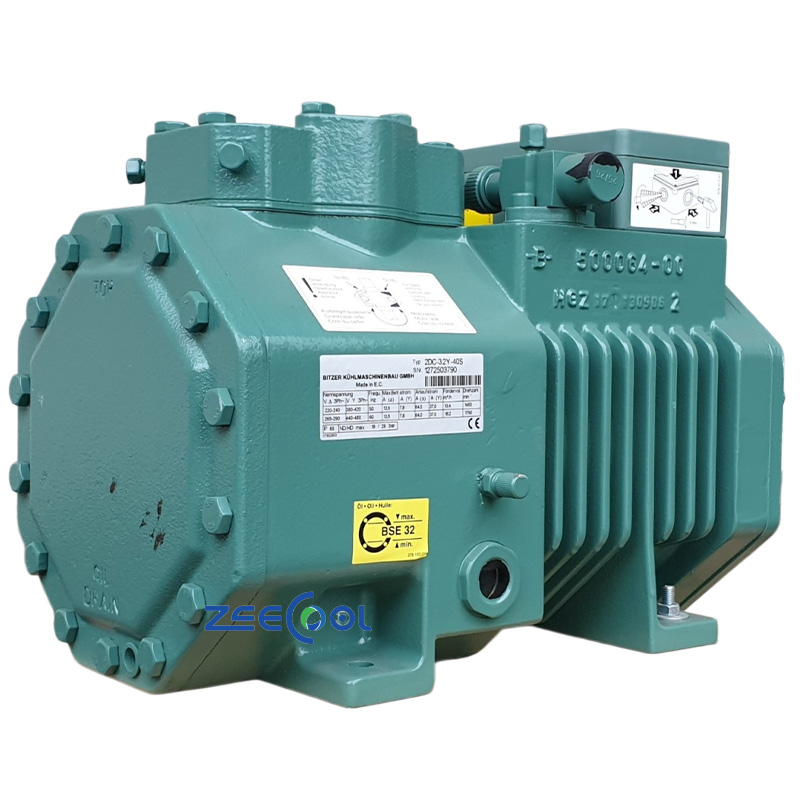 Bitzer Easy Industrial Maintenance Semi-Hermetic Piston Compressor 2DC-3.2Y-40S Cooling Equipment Parts for Air-cooled Systems