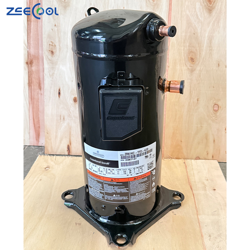 Cope Land Scroll Refrigeration Compressor 5HP ZR61KC-TFD-420 Is Suitable for air Conditioning and Industrial Chillers