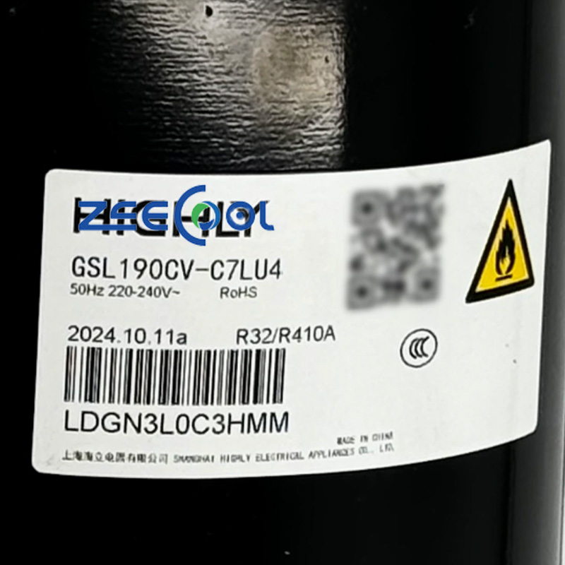 Rotary Refrigeration Compressor GSL133TV-C7AU1 GSL190CV-C7LU4 for Air Conditioner Heating and Cooling Heat Pump for High-ly