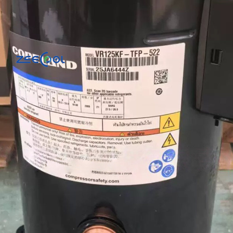 Copeland VR125KF-TFP-522 VR144KF-TFP-522 VR125KFE-TFP-522 VR144KFE-TFP-522 Scroll Refrigeration Compressor for Air Conditioner Compressor