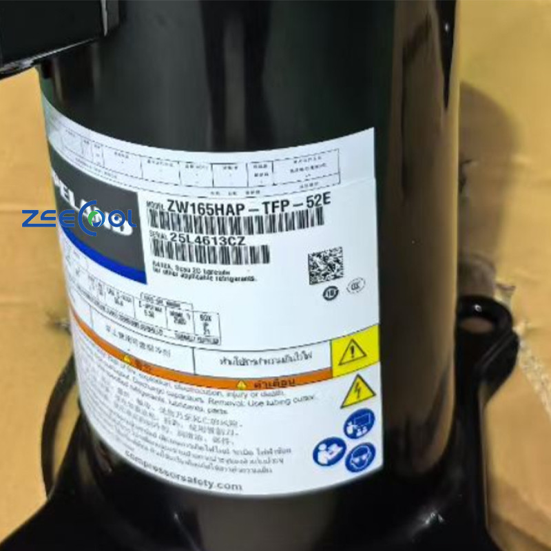 CopeLand Scroll Compressor ZW165HAP-TFP-52E ZW166HAP-TFP-522 ZW166KAP-TFP-52E for Heat Pump HVAC 380-415V 3PH 50Hz R410A 3