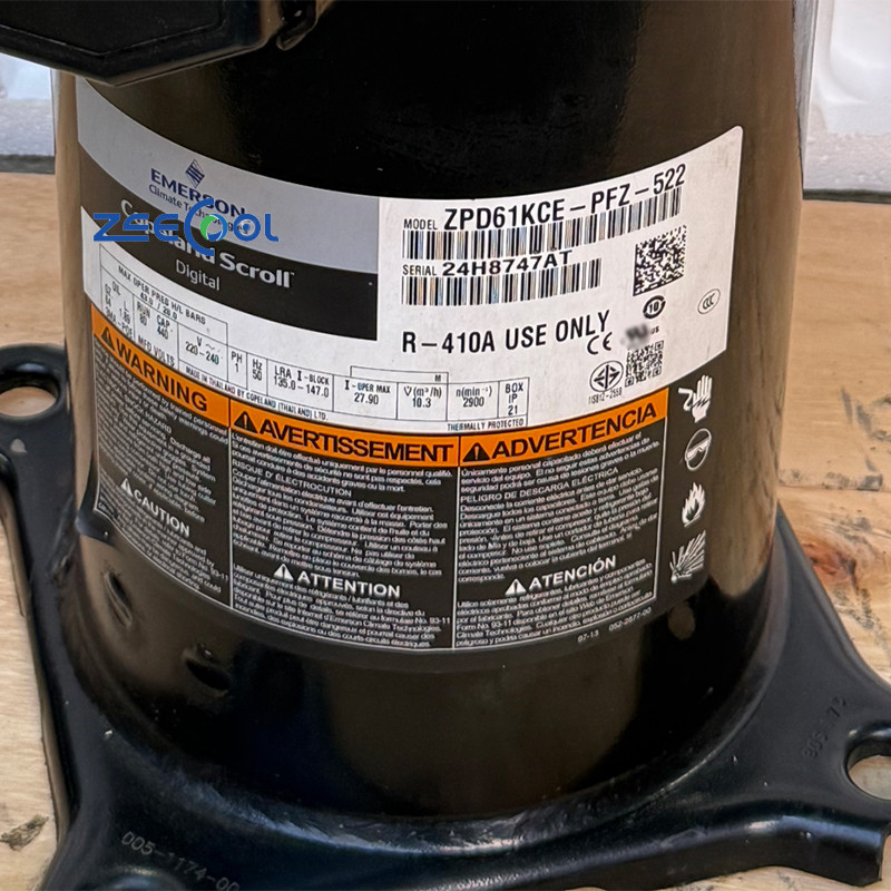 ZPD61KCE-PFZ-522 ZPD67KCE-PFZ-522 ZPD61KCE-PFZ-532 ZPD67KCE-PFZ-532 ZPD68KCE-PFZ-532 Refrigeration Compressor for Copeland 4