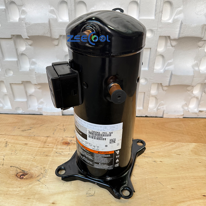 New High-performance Scroll Compressor ZW52KS-PFS-522 ZW52KSE-PFS-522 R410A 1PH Refrigeration Compressor for Copeland Commercial/household air source water heater