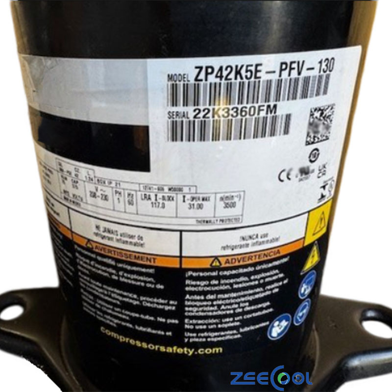 COPELAND Scroll Refrigeration Compressor ZP34K5E-PFV-800 ZP42K5E-PFV-130 ZR42K5E-PFV-130 ZP34K5E-PFV-830 ZP34K5E-TF5-800 ZP34K5E-TFD-130 ZP36KUE-PFZ-502 ZP36K5E-TFD-130 ZP36K5E-TFD-830 ZP36KSE-PFZ-522 ZP36KSE-TFM-522 air Conditioner ZP34K5E-PFV-800 (5)