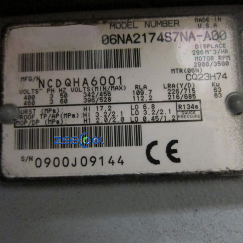 High Quality 75HP 85HP R134a Semi-Hermetic Screw Compressor 06NA2174S7NA-A00 06NW2250S7NC-A00 400V/3PH/50HZ for CARRI LER 06NA2174S7NA-A00 (5)