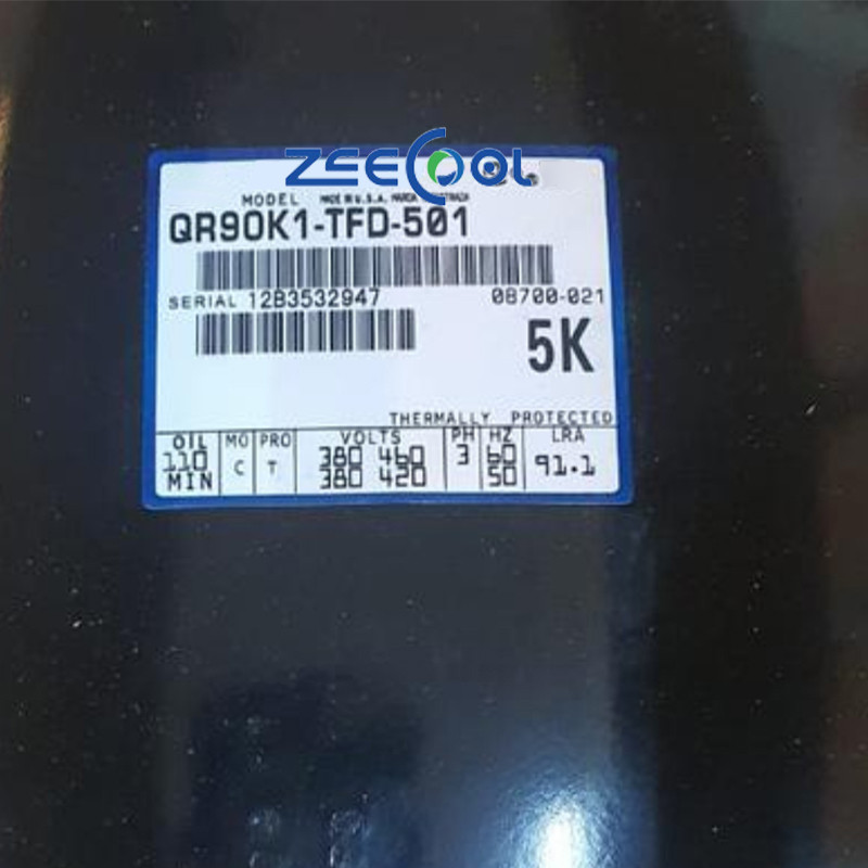 Copeland Piston Refrigeration Compressor QR90K1-TFD-501 QR90K1-TFD-550 QR90K1-TFD-551 QR90M1-TFD-501 QR90M1-TFD-550 QR90M1-TFD-551 For Commercial Chiller Air Conditioning QR90K1-TFD-501 (4)