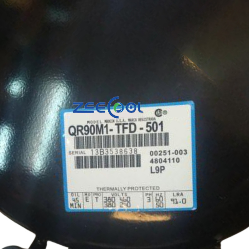 Copeland Piston Refrigeration Compressor QR90K1-TFD-501 QR90K1-TFD-550 QR90K1-TFD-551 QR90M1-TFD-501 QR90M1-TFD-550 QR90M1-TFD-551 For Commercial Chiller Air Conditioning QR90K1-TFD-501 (5)