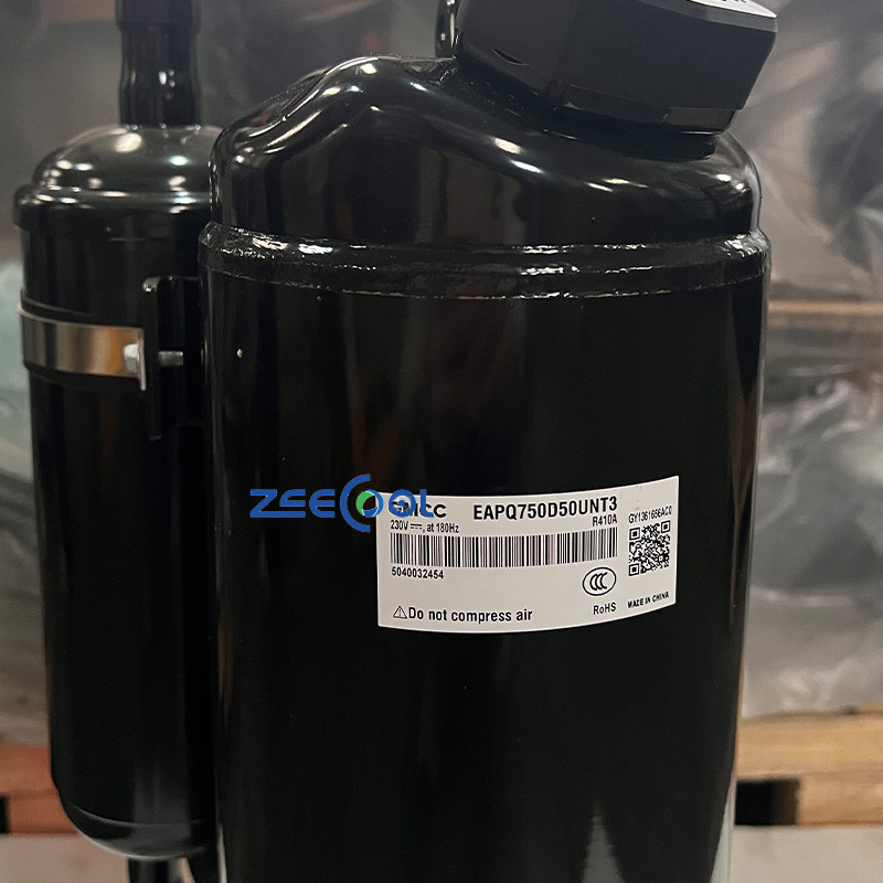 5 GMCC EAPQ750D50UNT3 DC Inverter Rotary Compressor 74.6cc R410A With Vapor‑Injection For Commercial Low‑Temp Heat‑Pump Heating Unit