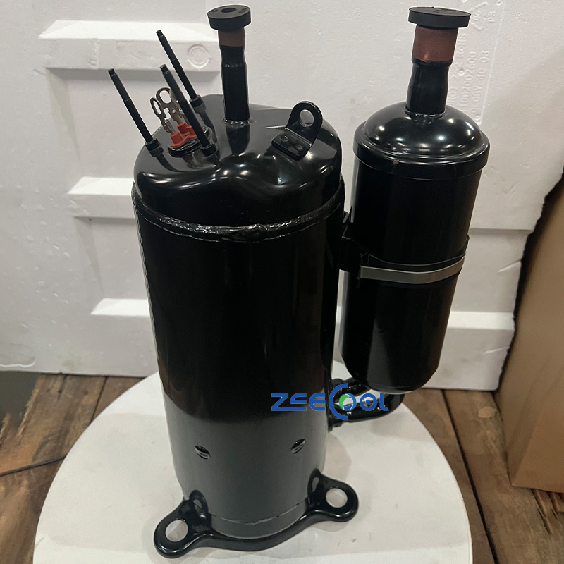 GMCC GKTQ580D66UNT DC Inverter Rotary Compressor 57.9cc R32/R410A/R454B With Vapor‑Injection For Commercial Low‑Temp Heat‑Pump Base‑Station Cooling Unit
