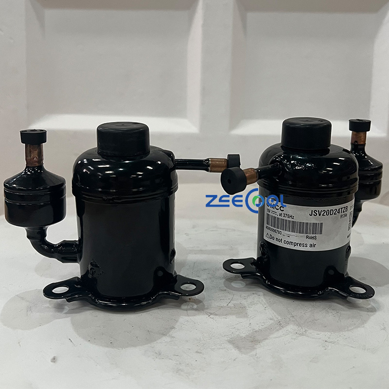 GMCC Mini Rotary Compressor JSV20D24TZB Small Air Conditioner Mini Cooler 15V 357Hz R134a Refrigeration Compressor
