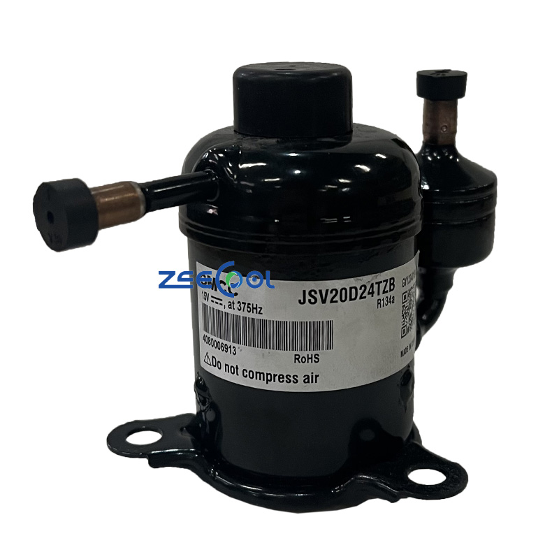 GMCC Mini Rotary Compressor JSV20D24TZB Small Air Conditioner Mini Cooler 15V 357Hz R134a Refrigeration Compressor GMCC Mini Rotary Compressor JSV20D24TZB Small Air Conditioner Mini Cooler 15V 357Hz R134a Refrigeration Compressor