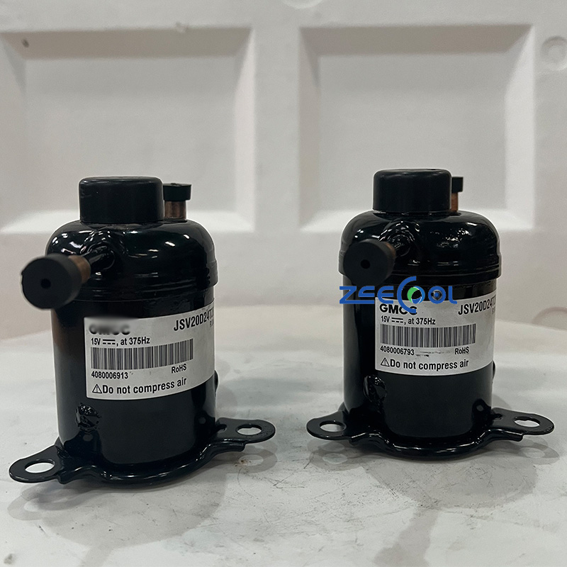 GMCC Mini Rotary Compressor JSV20D24TZB Small Air Conditioner Mini Cooler 15V 357Hz R134a Refrigeration Compressor