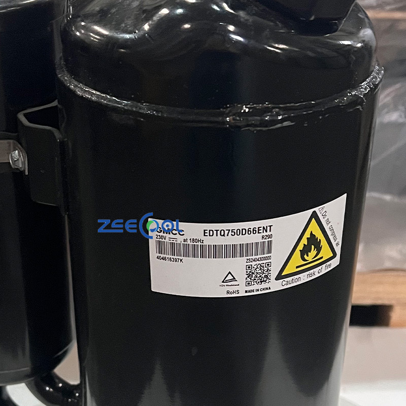 4 Rotary Compressor EDTQ750D66ENT 230V 180HZ R290 Air Conditioner Refrigeration System Refrigeration Compressor for GMCC