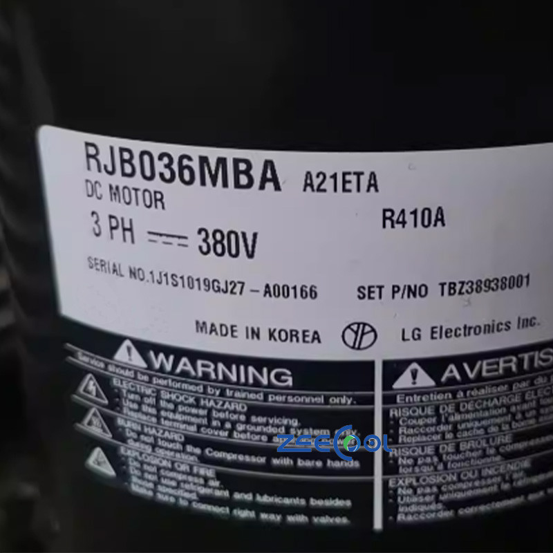 LG Refrigeration Compressor RJB036MAA RJB036MBA Central air conditioning multi-split compressor