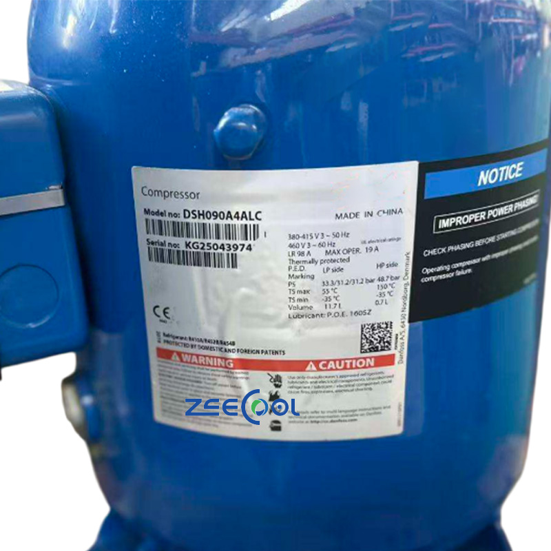 Danfoss Scroll Compressor DSH090A4ALC DSH140A4ALD DSH161A4ALD DSH184A4ALC Air Conditioner 380V 7HP 12HP 13HP 15HP Refrigeration Compressor