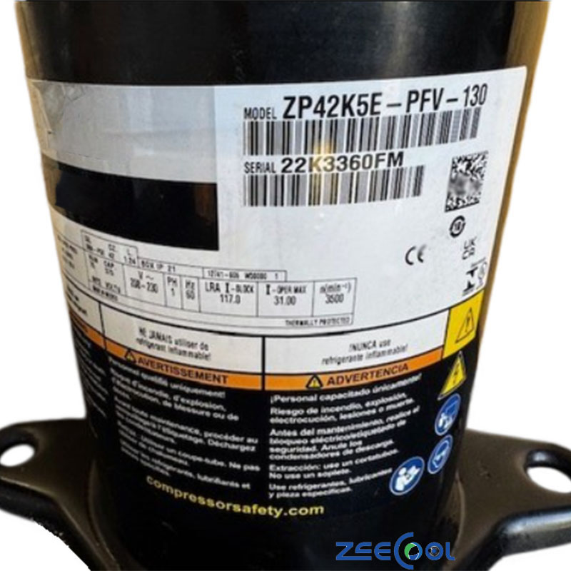 Copeland Scroll Refrigeration Compressor ZP42KUE-PFZ-50E ZP42KSE-PFZ-522 ZP42KUE-TFM-52E ZP42KSE-TFD-52E ZP42KSE-TFD-522 Commercial Air Conditioning ZP42KSE-TF5-522 ZP42K5E-PFV-130 ZP42K5E-PFV-522 ZP42K5E-TFD-800 ZP42KHE-PFB-502
