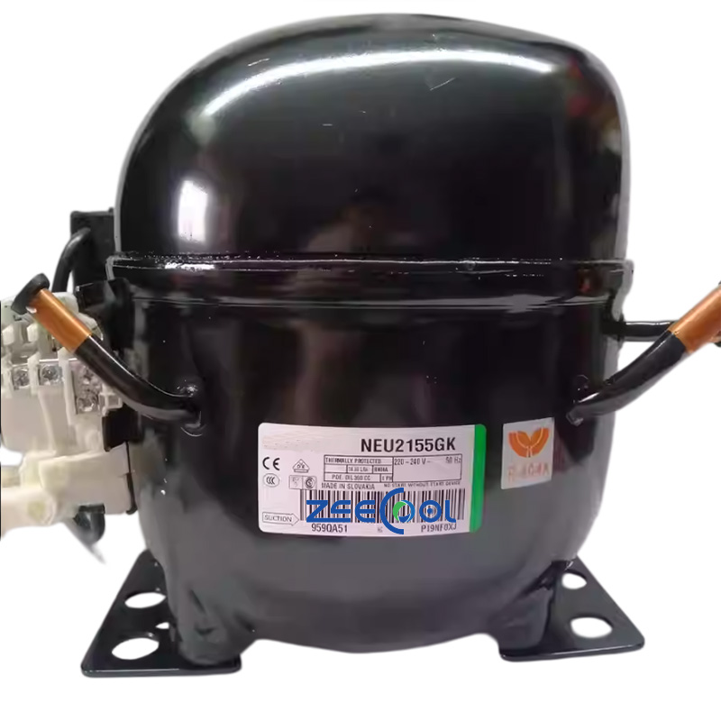 Embraco NEU2125GK NEU2140GK NEU2155GK NEU2168KK NEU2178GK R404A Piston Type Commercial Refrigerator and Freezer Compressor