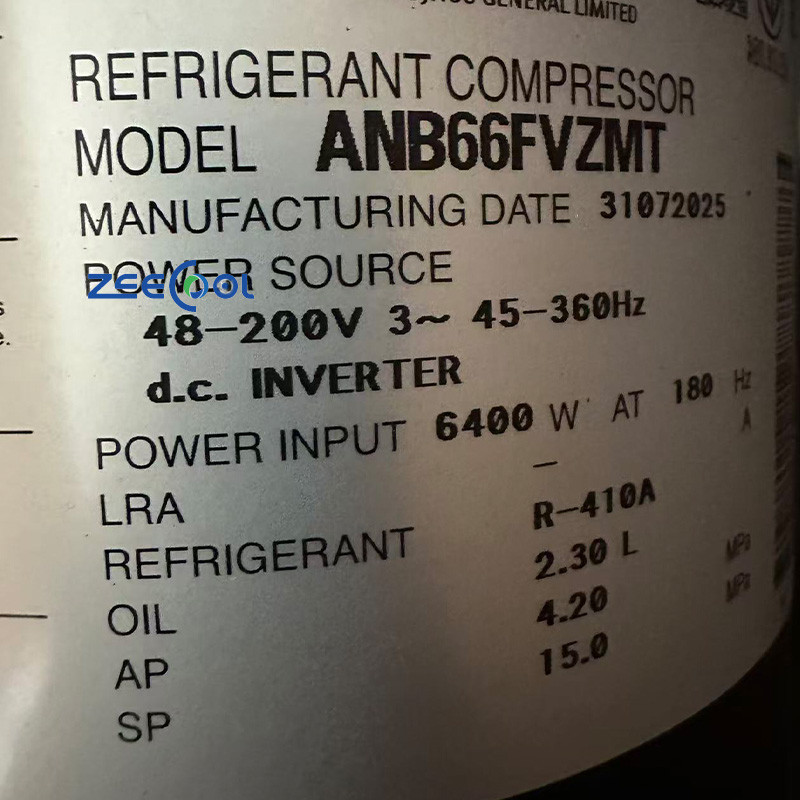 Mitsubishi Scroll Compressor ANB66FVZMT ANB66FVTMT Air Conditioner R410A Refrigeration Compressor