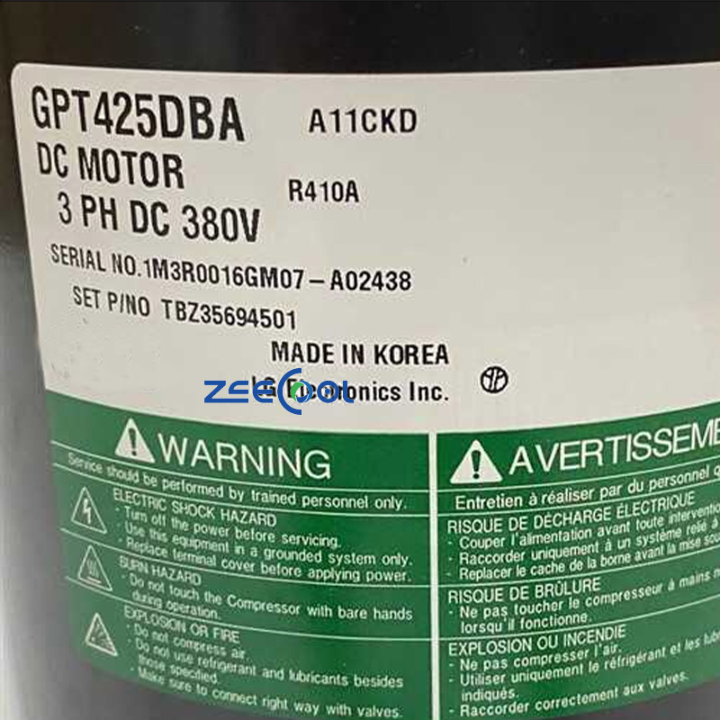 LG Rotary Compressor GPT425DAB GPT425DAA GPT442MBA GPT442MAA GPT442MAB GPT425DBA Air Conditioning Compressor R410A