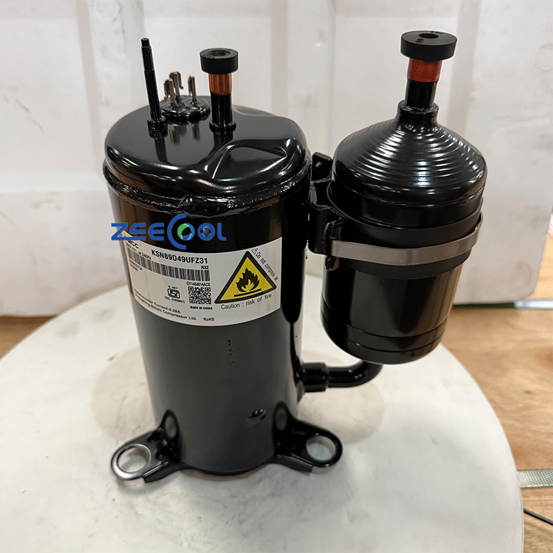 GMCC Rotary Refrigeration Compressor KSN89D28UDZW31 KSN89D42UEZ31 KSN89D49UFZ31 KSN89D66UEZ3 Refrigeration System 265V at 240HZ R32