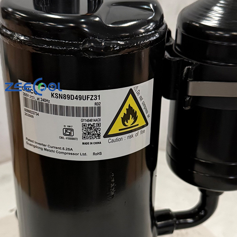 GMCC Rotary Refrigeration Compressor KSN89D28UDZW31 KSN89D42UEZ31 KSN89D49UFZ31 KSN89D66UEZ3 Refrigeration System 265V at 240HZ R32