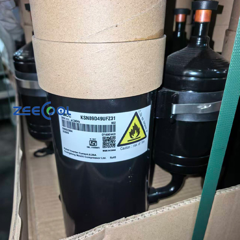 GMCC Rotary Refrigeration Compressor KSN89D28UDZW31 KSN89D42UEZ31 KSN89D49UFZ31 KSN89D66UEZ3 Refrigeration System 265V at 240HZ R32