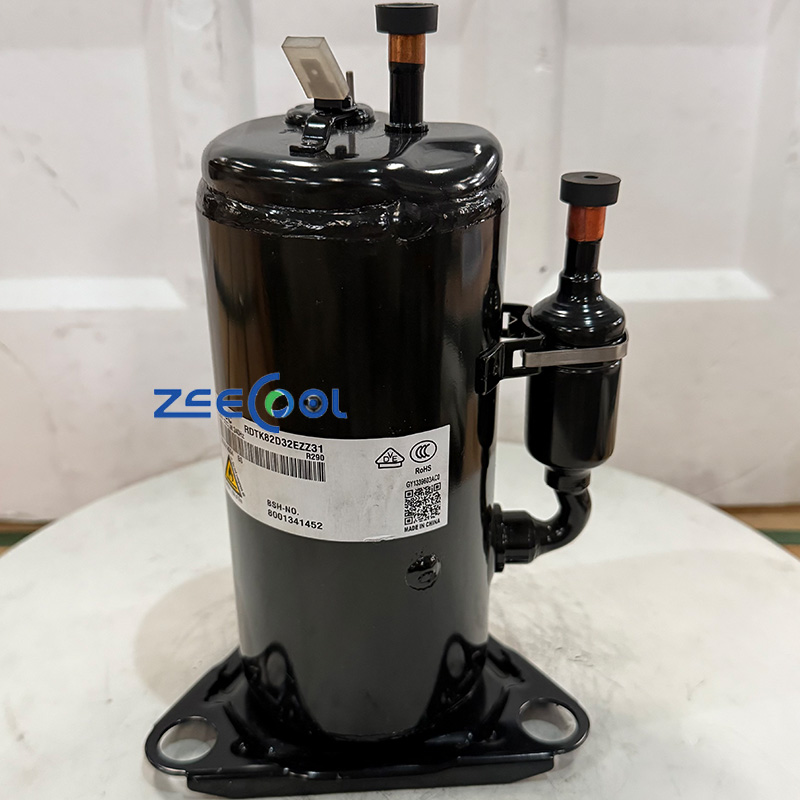 GMCC Rotary Refrigeration Compressor RDTK82D32EZZ31 RDTK102D32EZZ31 Refrigeration Systems 220V at 240HZ R290 Heat Pump Dryer Heat Pump Water Heater