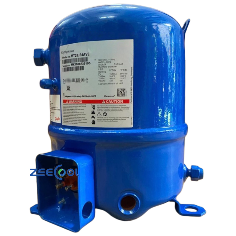 Danfoss Piston Compressor MT28JE4AVE MT28JE4AVE MT28JE3MVE MT28JE1RVE Reciprocating Refrigeration Compressor Medium high temperature cold storage