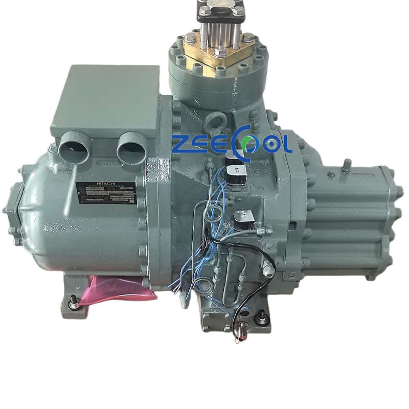 2 Hitachi Semi-hermetic Compressor ASCCW-60Z 60HP Refrigeration &Heat Exchange Screw Refrigeration Compressor