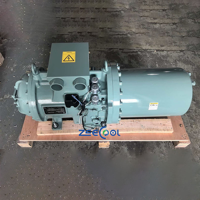 6 Hitachi Semi-hermetic Compressor ASCCW-60Z 60HP Refrigeration &Heat Exchange Screw Refrigeration Compressor