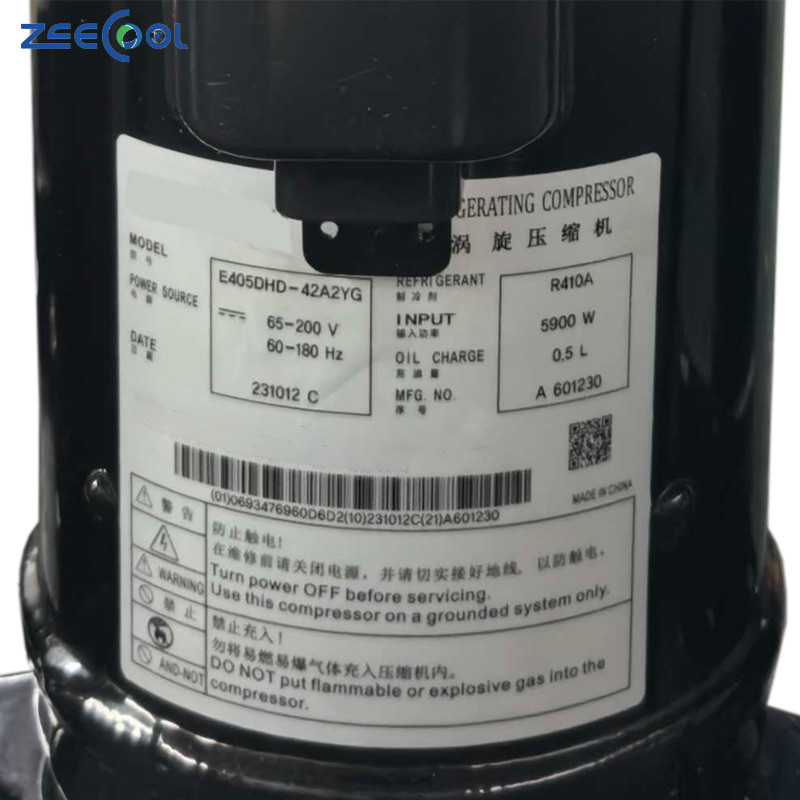 E405DHD-36D2G (5) Hitachi Scroll Compressor E404DH-38D2G E405DHD-36A2G E405DHD-36D2G E405DHD-38A2G E405DHD-38D2G E405DHD-42A2G E405DHD-42D2G E405DHD-36A2YG E405DHD-38A2YG E405DHD-42A2YG E405DHD-36D2YG E405DHD-38D2YG E405DHD-42D2YG Commercial Refrigeration Conditioner