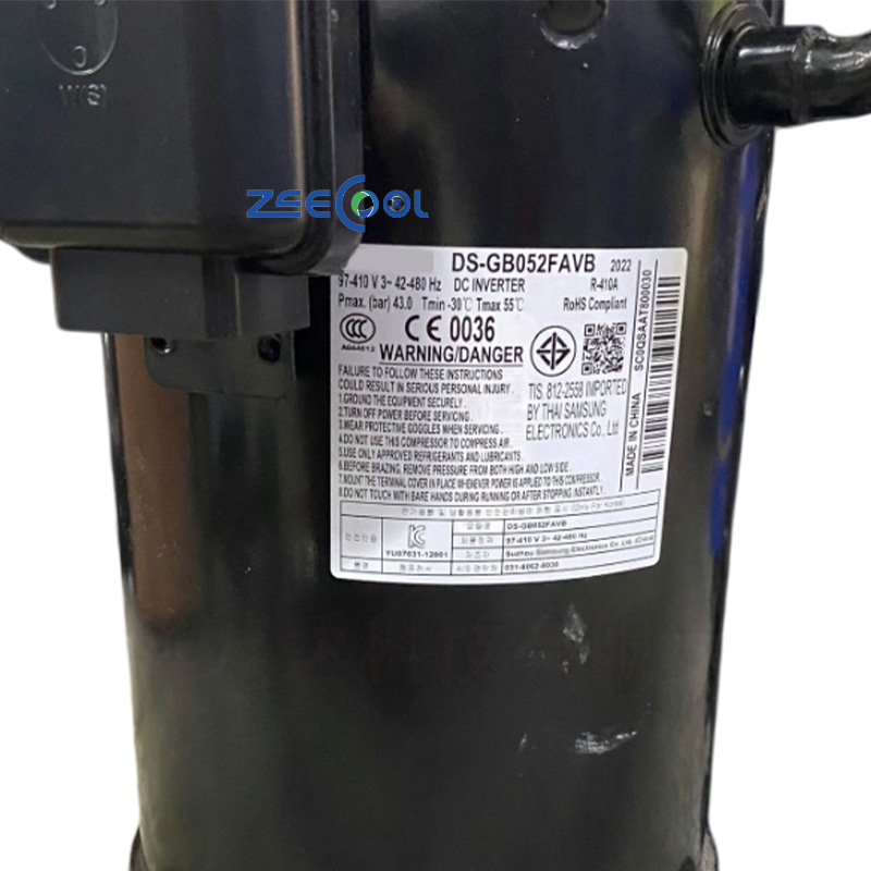 Samsung Scroll Compressor DS-GB080FAVA DS-GB070FAVA DS-GB052FAVB for Commercial HVAC VRF Air Heat Pump Unit