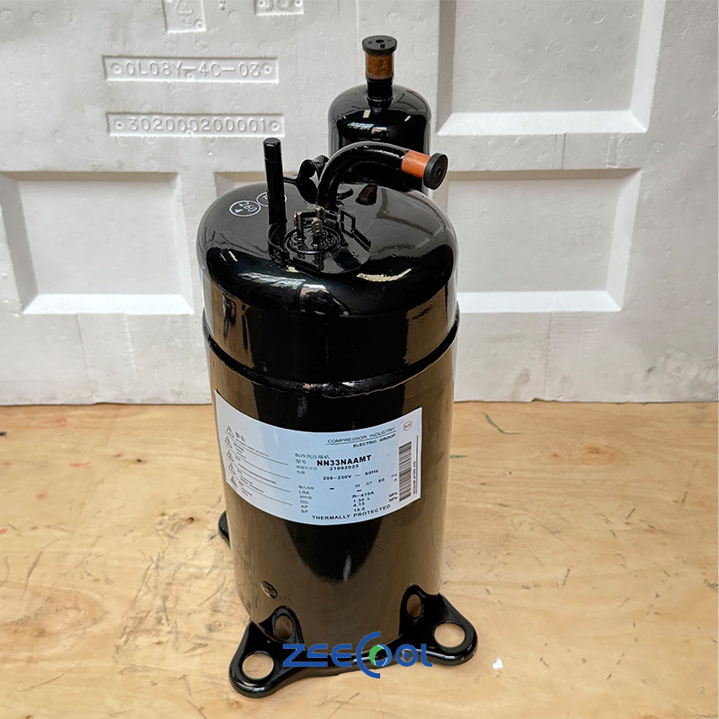NN31VAAMT (2) Mitsubishi Rotary Compressor NN31VAAMT NN33NAAMT NN37VAAMT NV37YELMT Air Conditioner 208-230V 60HZ R410 Refrigeration Compressor