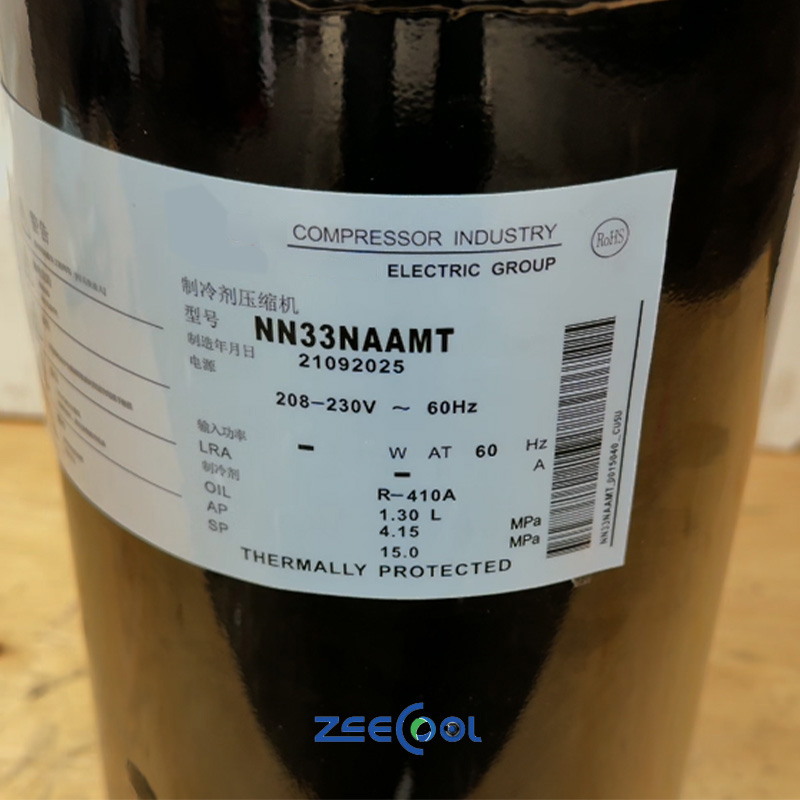 Mitsubishi Rotary Compressor NN31VAAMT NN33NAAMT NN37VAAMT NV37YELMT Air Conditioner 208-230V 60HZ R410 Refrigeration Compressor