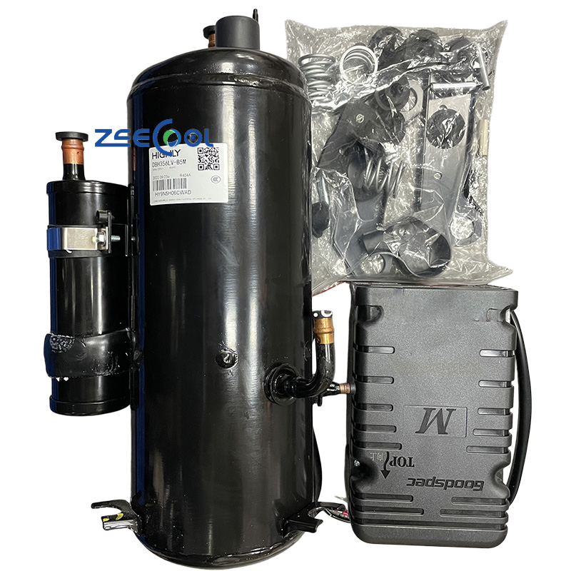 HIGHLY Rotary Compressor DBH356LV-B5M 220V 50Hz R404A Refrigeration for Commercial Refrigerated Cabinet and Cold Storage