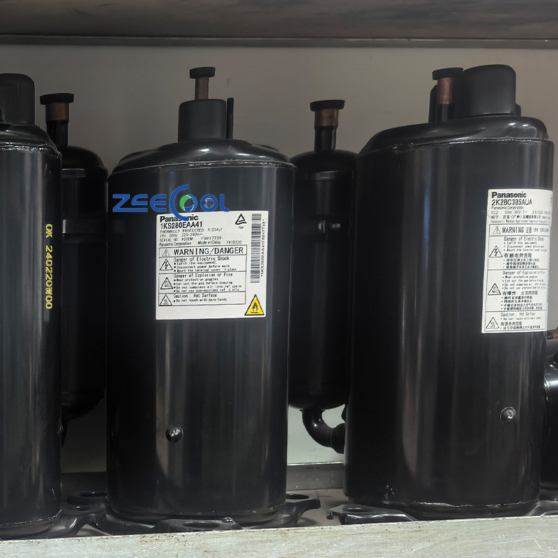 Panasonic Rotary Refrigeration Compressor 1KS280EAA41 1KS320EAA41 1KS360EAA41 1PH 220-240V~ R1234yf for Vehicle Air Conditioning & Industrial Cooling Unit