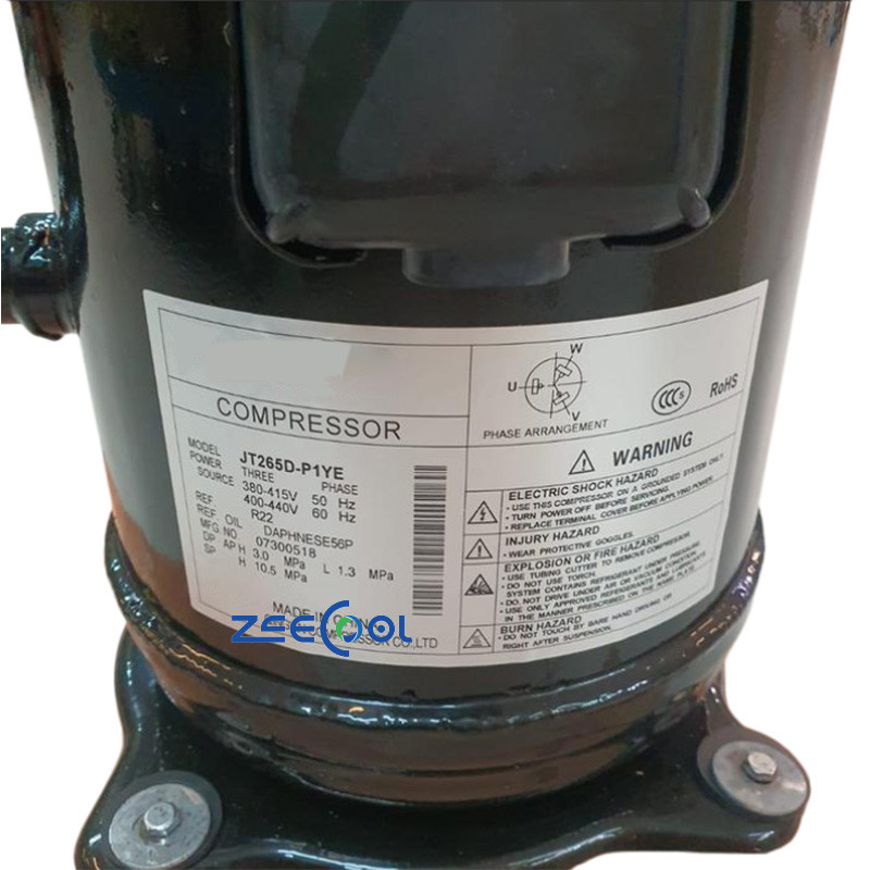 JT212D-P1YE (4) DAIKIN Scroll Compressor JT212D-P1YE JT236D-P1YE JT265D-P1YE JT300D-P1YE JT335D-P1YE Air Conditioning 380V R22 Refrigeration Compressor
