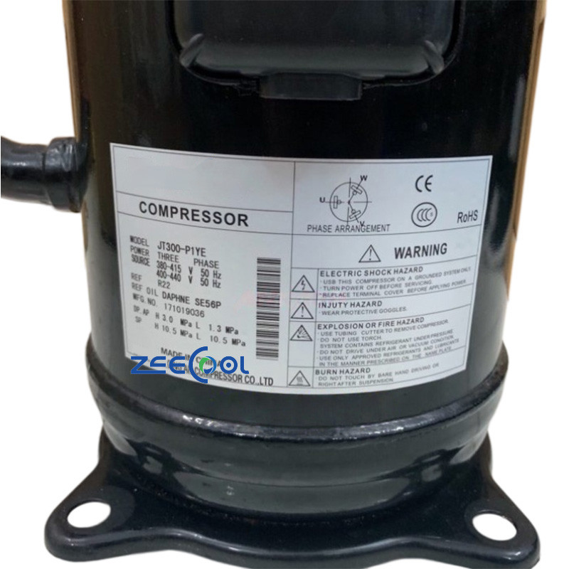 JT212D-P1YE (5) DAIKIN Scroll Compressor JT212D-P1YE JT236D-P1YE JT265D-P1YE JT300D-P1YE JT335D-P1YE Air Conditioning 380V R22 Refrigeration Compressor