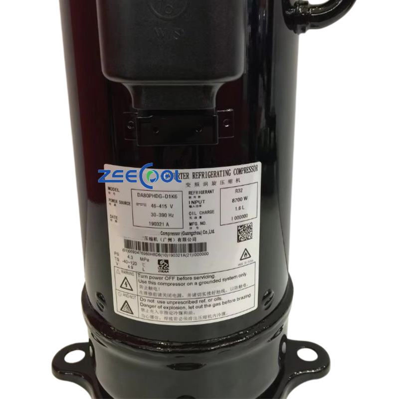 Hitachi Scroll Refrigeration Compressor DA38PHAG-D1K6 DA38PHAG-D1K6 DA49PHAG-D1K6 DA80PHAG-D1K6 Heat Pump air Conditioner