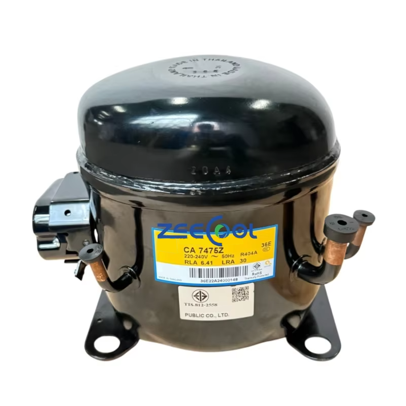 Kulthorn Hermetic Reciprocating Compressor CA7475Z 3/4 HP CA2435Z CA7457G CA7457GK CA7459G R404a Tecumseh Commercial Freezer Display Cabinet