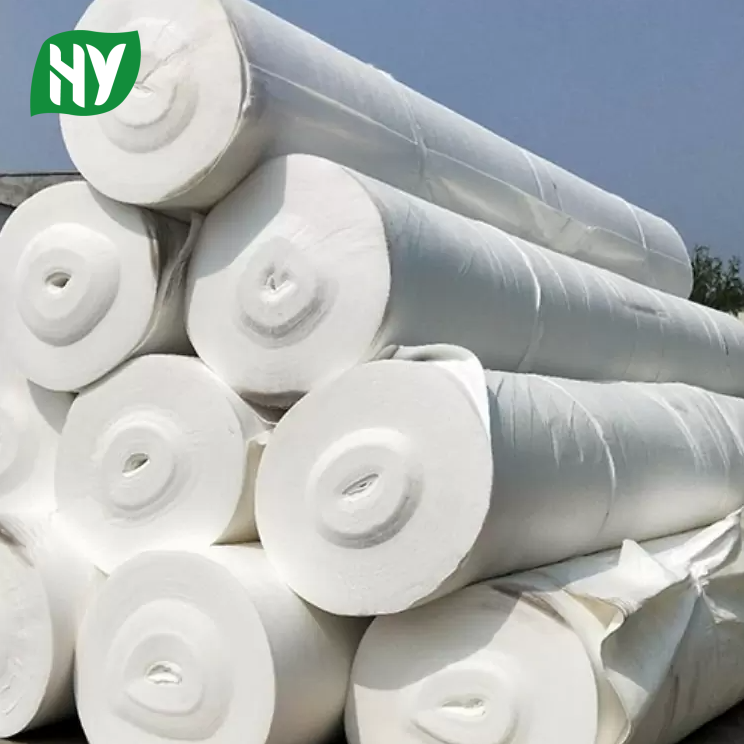 Short fiber needle punched nonwoven geotextile